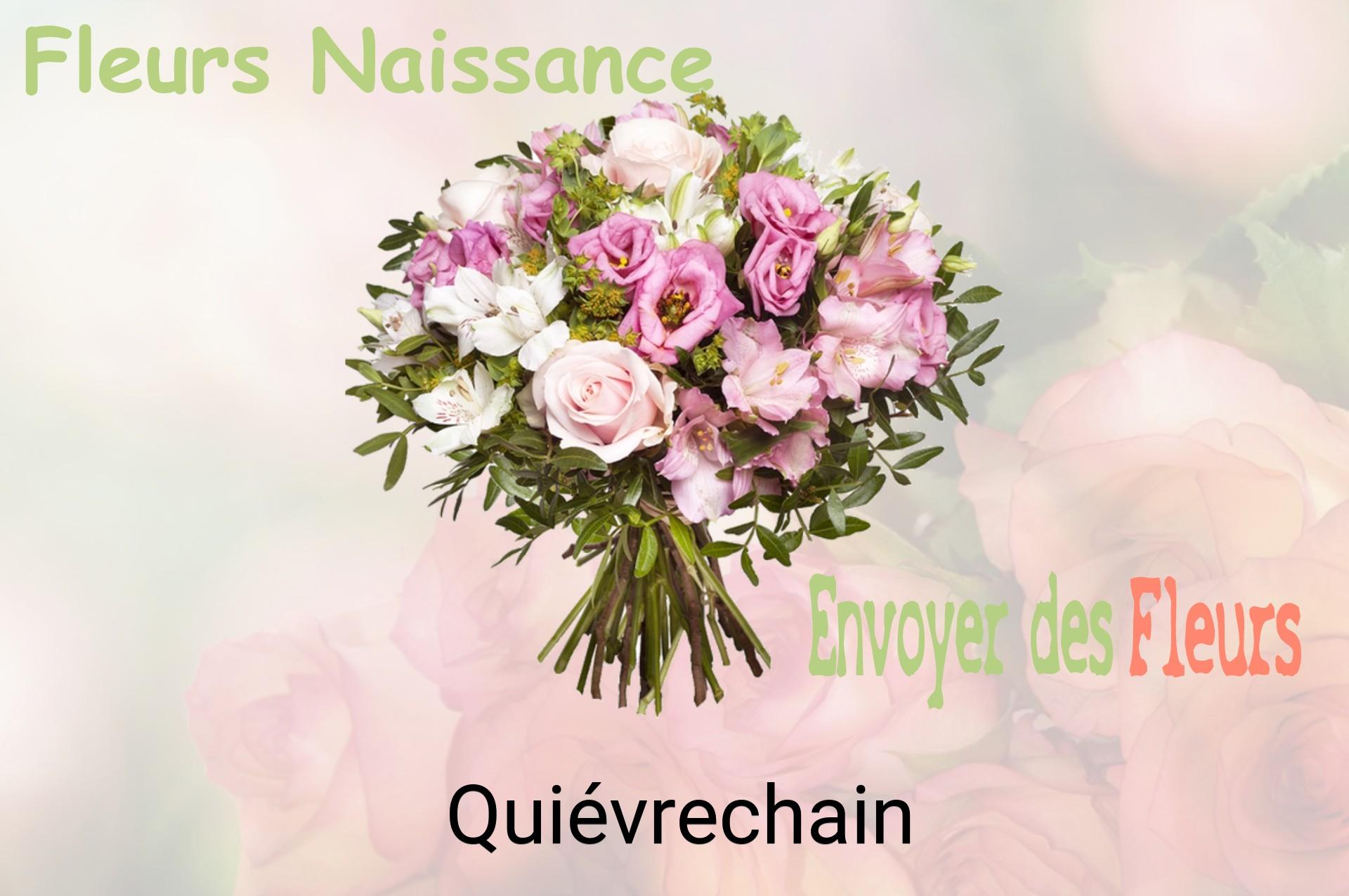 Bouquet de fleurs de naissance livré à Quiévrechain
