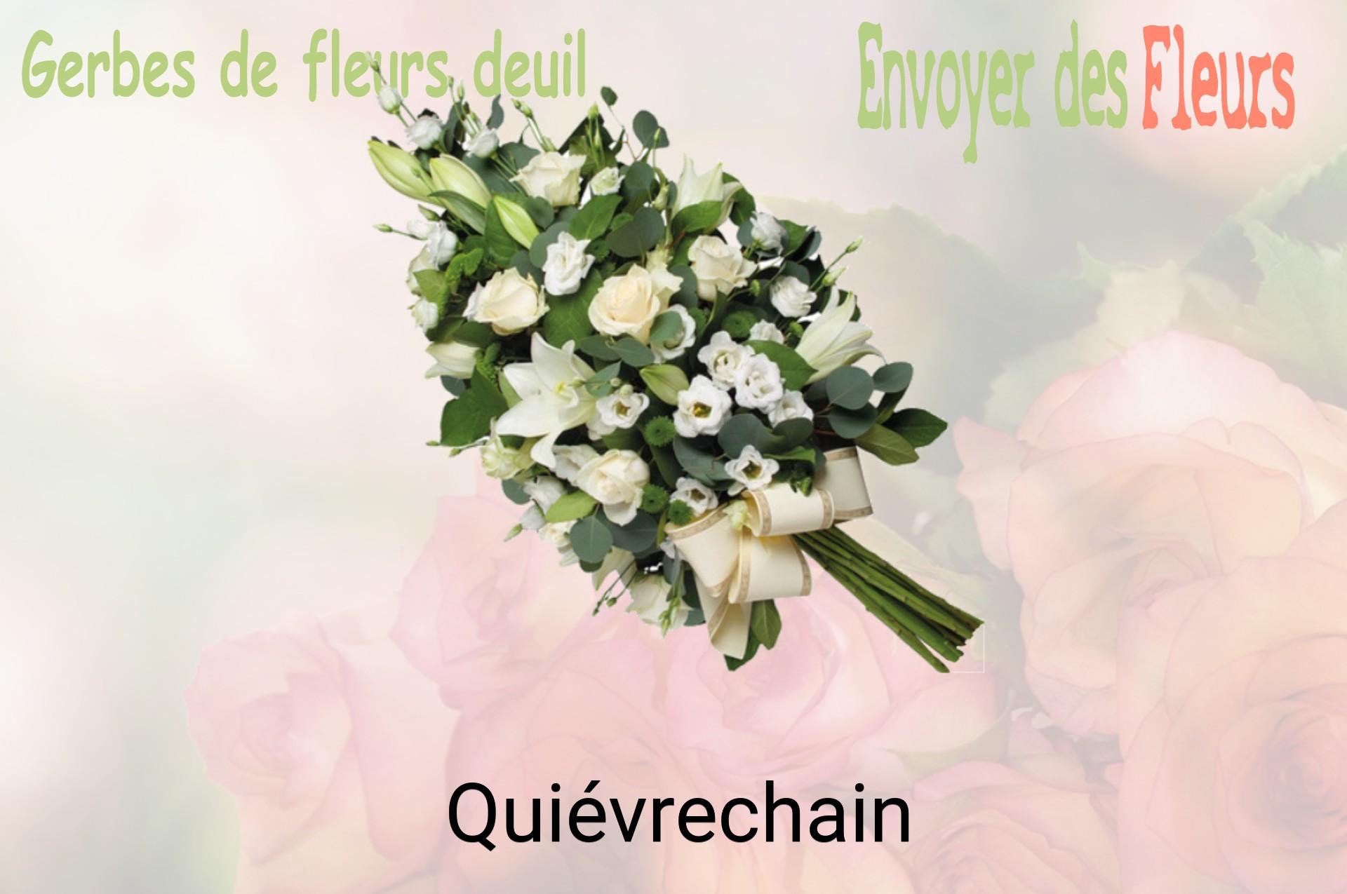 Gerbe de fleurs de deuil livrée à Quiévrechain